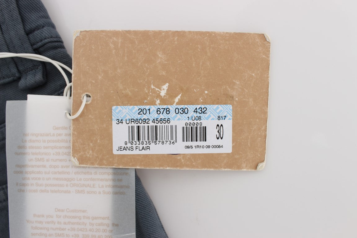 Blaue Baumwollmischung Slim Fit Bootcut Jeans