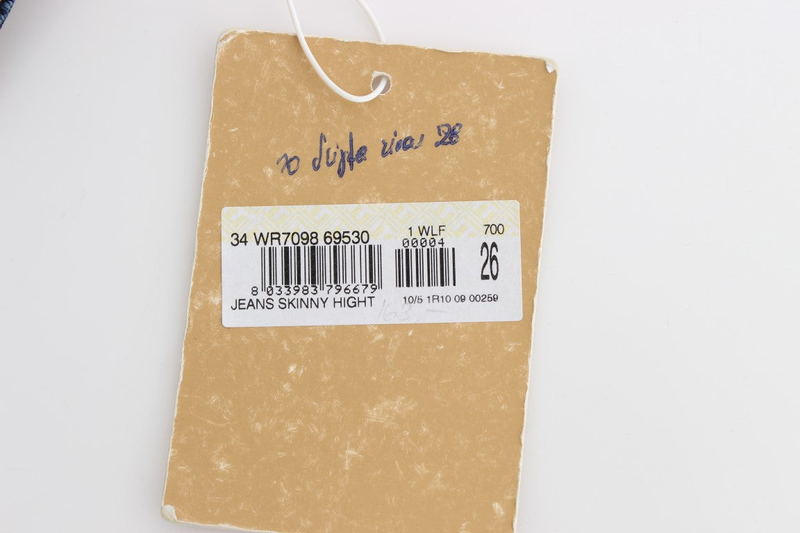 Blaue Waschung Baumwollmischung Boyfriend Fit Jeans