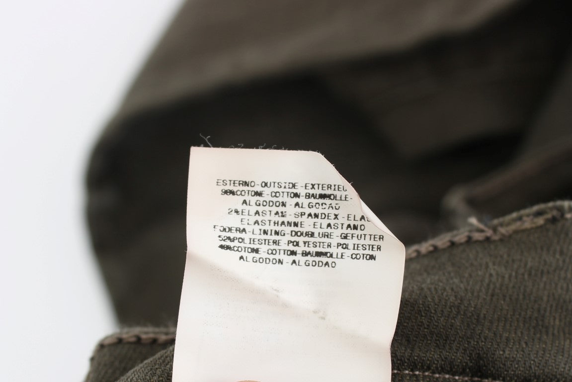 Slim Fit Jeans mit grauer Waschung aus Baumwollmischung