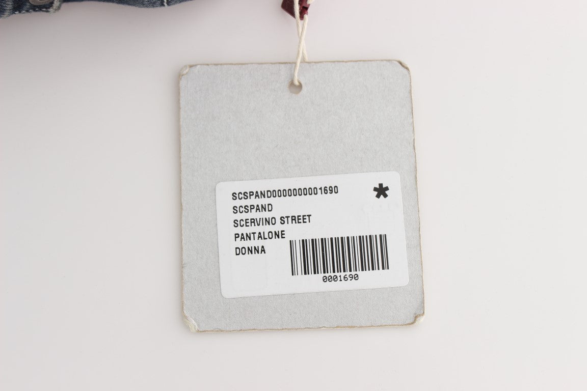 Blaue Slim Fit Jeans aus Baumwollmischung