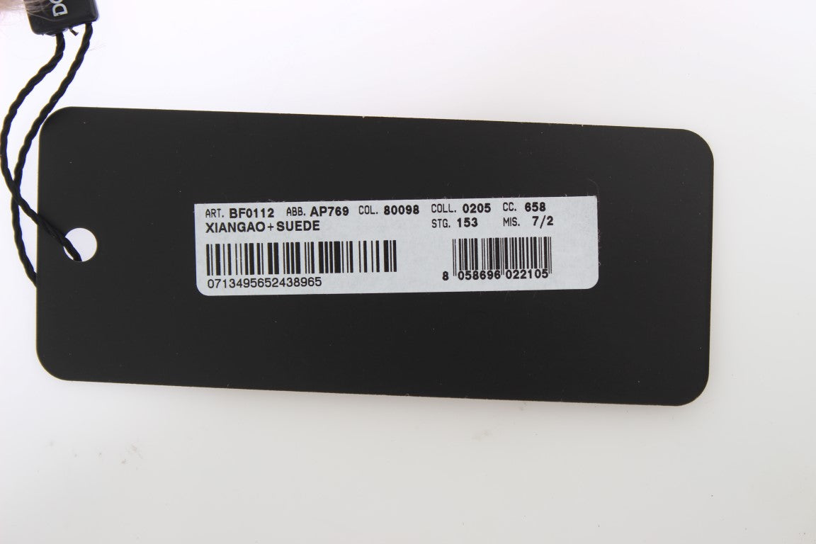 Beige Wildleder Xiangao Pelz Ellenbogenhandschuhe