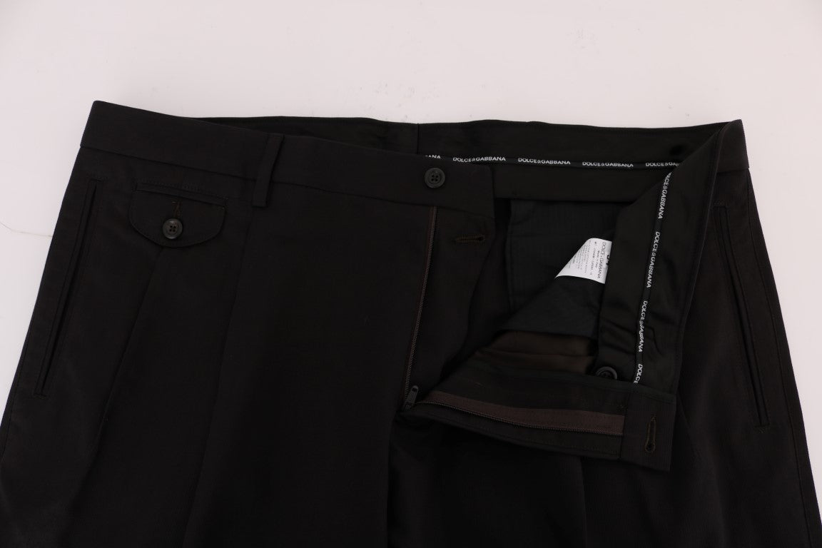 Braun gestreiftes Kleid Formelle Hose