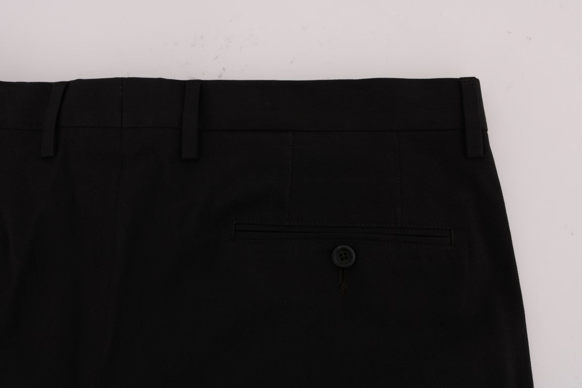 Braun gestreiftes Kleid Formelle Hose