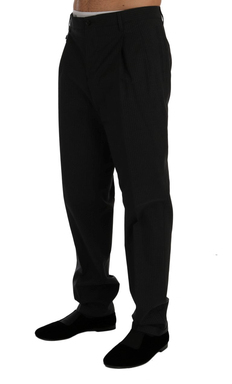 Blau gestreiftes Baumwollkleid Formelle Hose