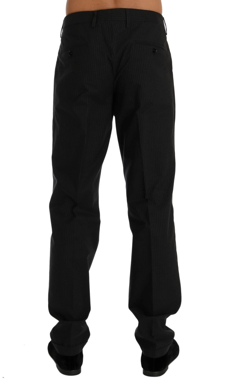 Blau gestreiftes Baumwollkleid Formelle Hose