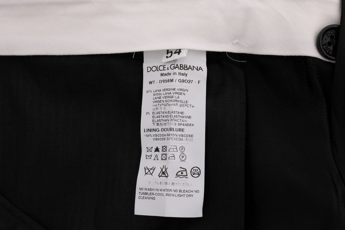 Blaues Woll-Stretchkleid Formelle Hose