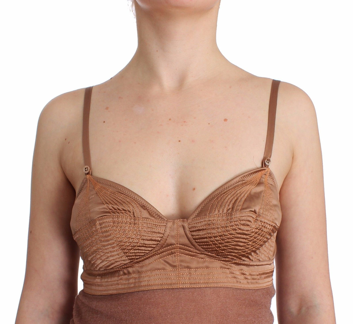Unterwäsche Braun Bustier Top Camisole Cami