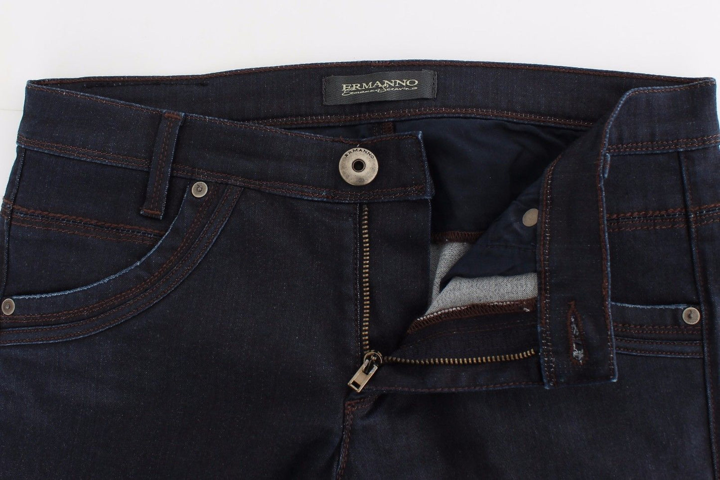 Blaue Slim Jeans Denim-Hosen Skinny Leg Stretch