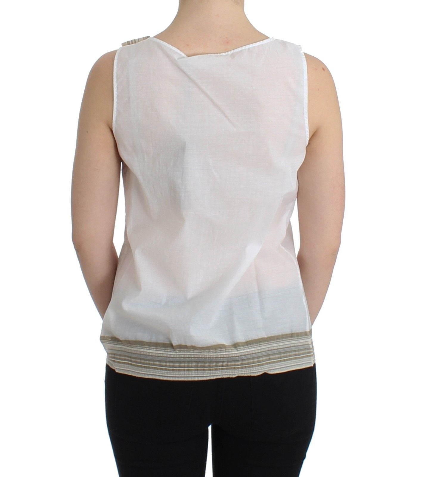 Weißes Top Bluse Tank Shirt ärmellos