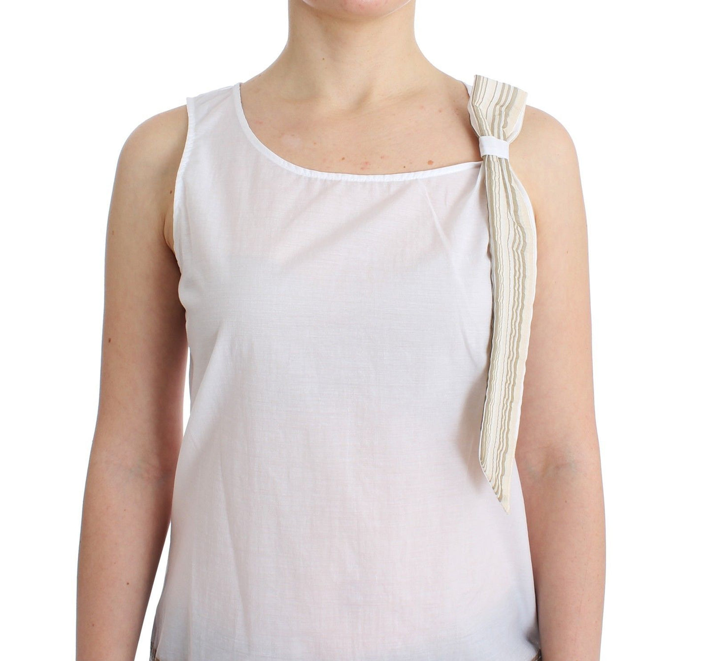 Weißes Top Bluse Tank Shirt ärmellos
