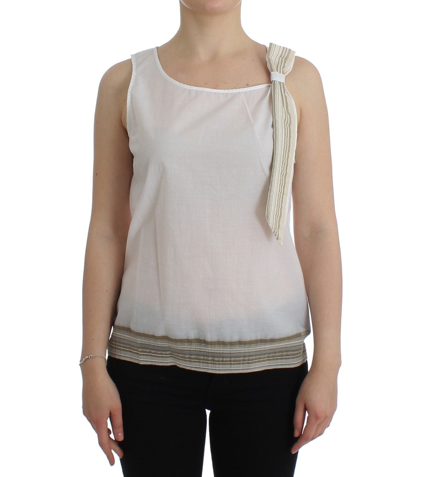 Weißes Top Bluse Tank Shirt ärmellos