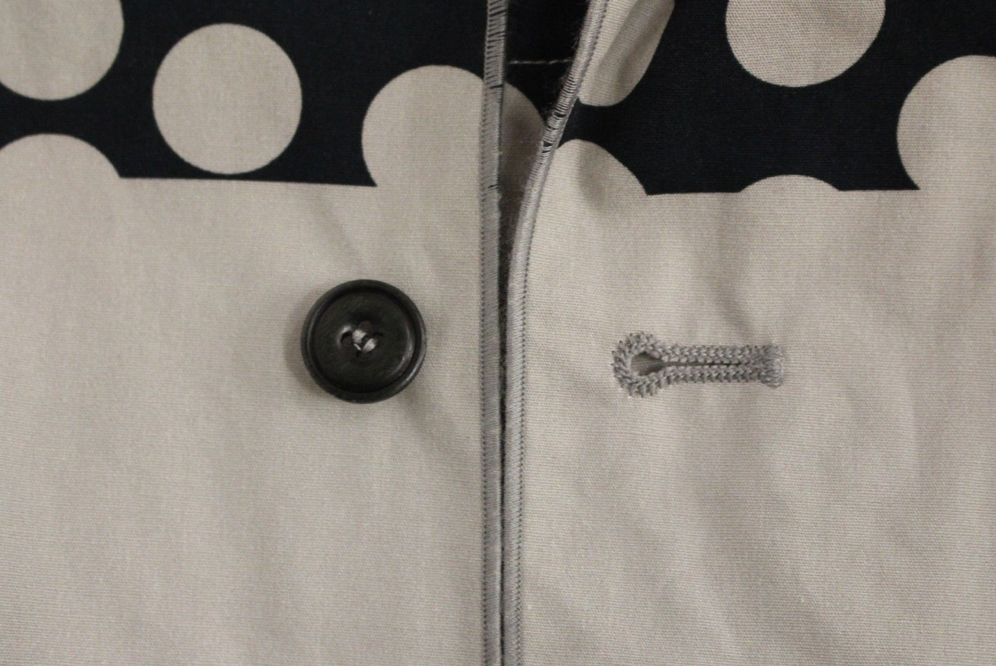 Blaues gepunktetes Kleid Weste Gilet Weste