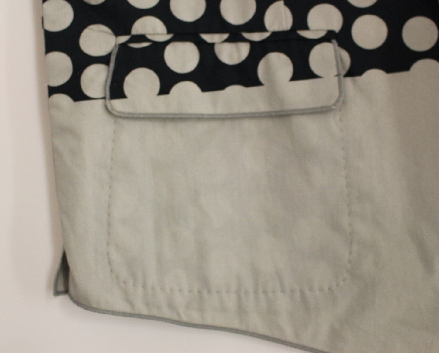 Blaues gepunktetes Kleid Weste Gilet Weste