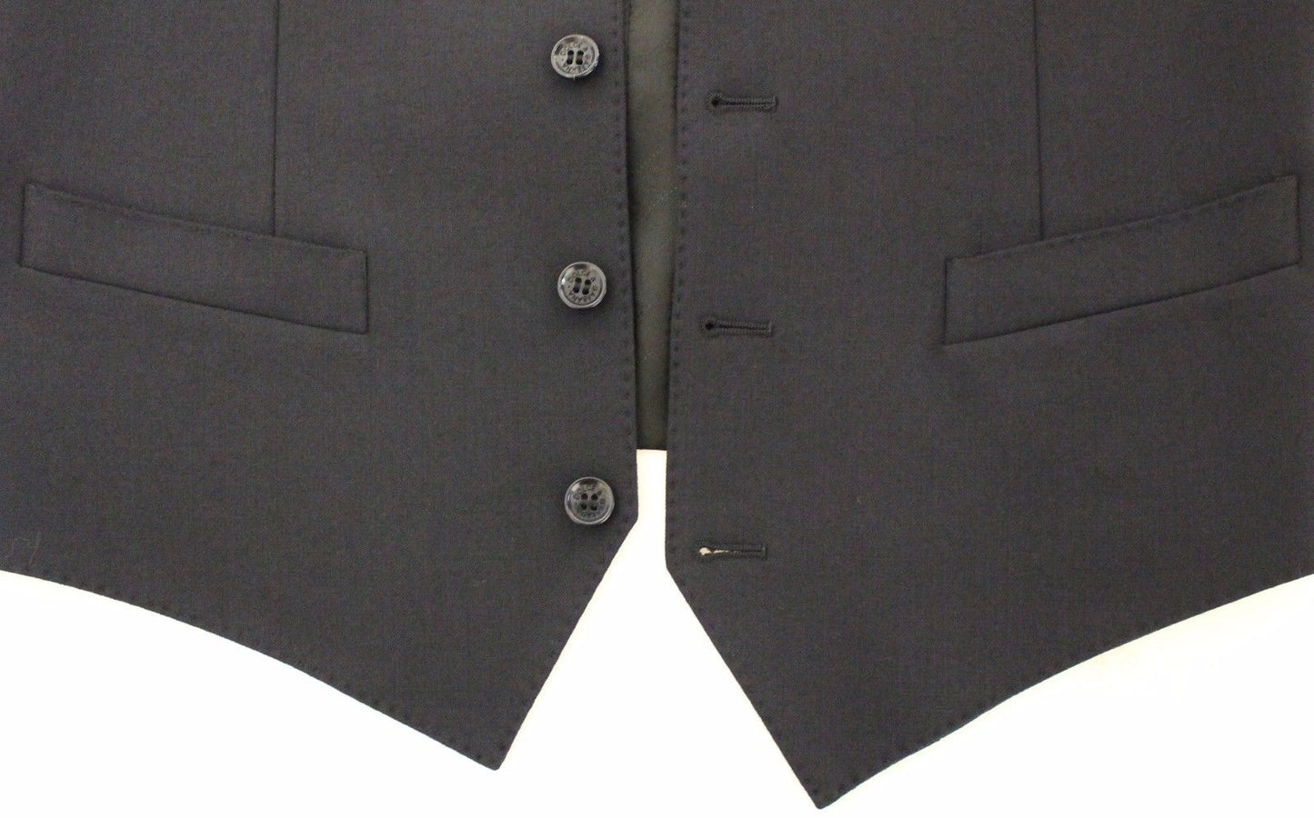 Blaue Wolle Formal Dress Vest Gilet Jacke