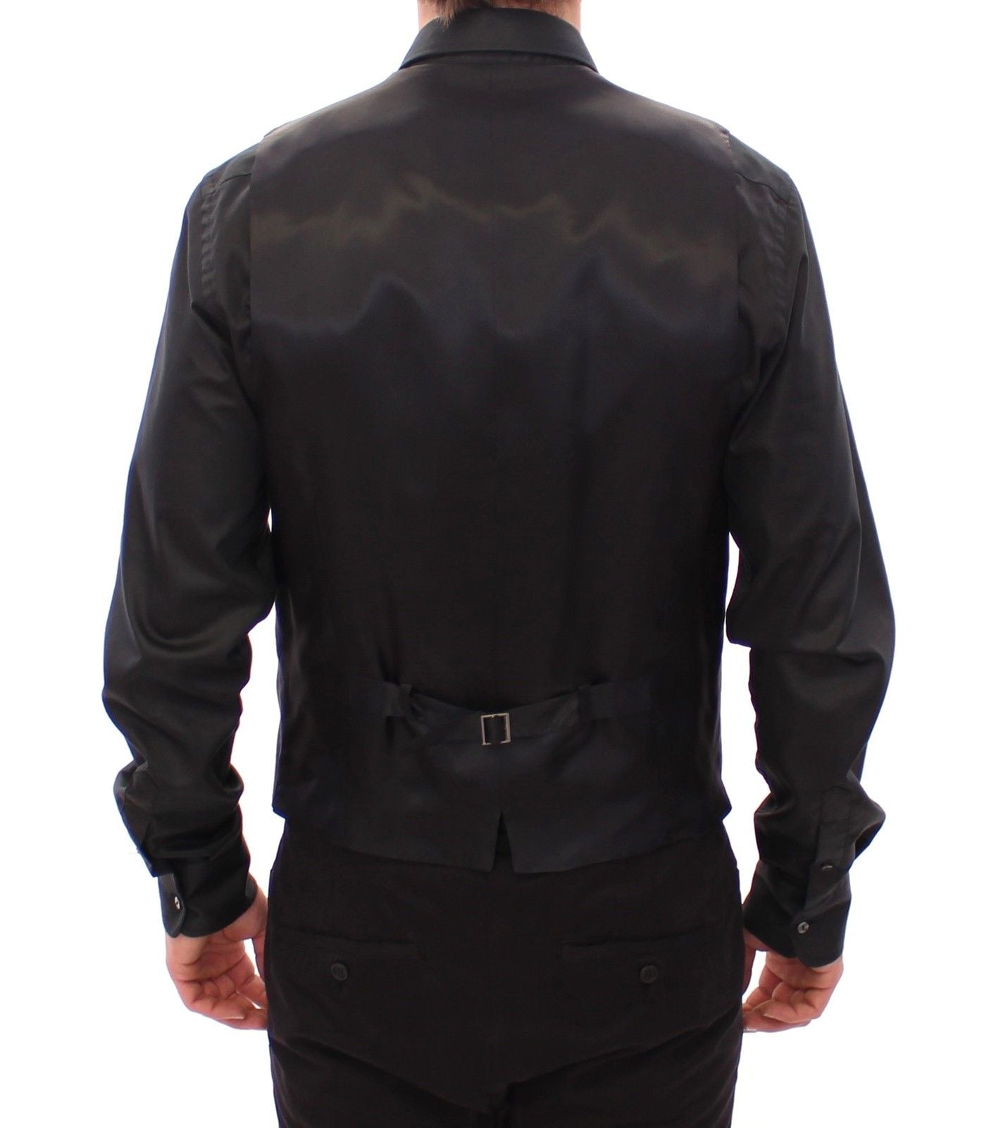 Blaue Woll-Stretchweste Gilet Weste