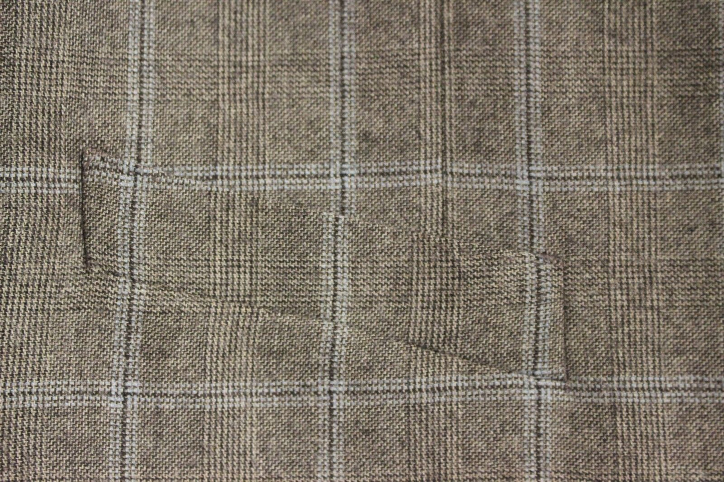 Braune einreihige Wollweste Gilet