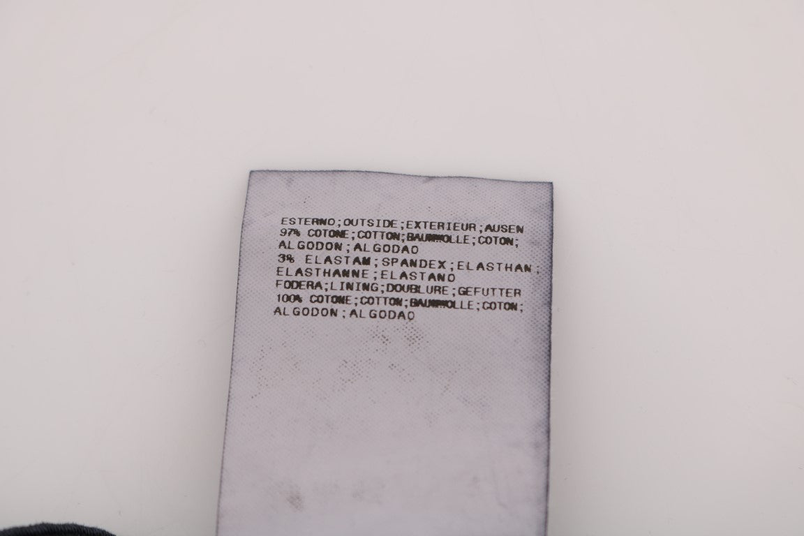 Blaue Baumwoll-Stretch-Chino-Hose