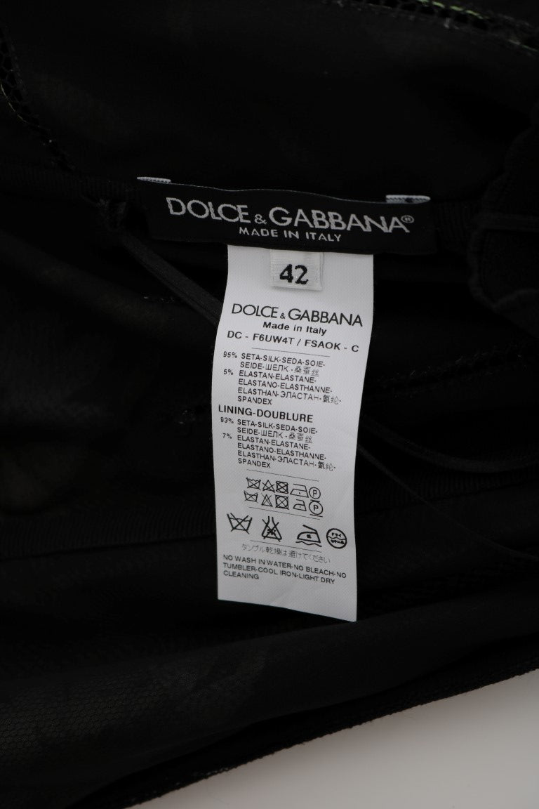 Sonnenblume Seidenstretch-Etuikleid