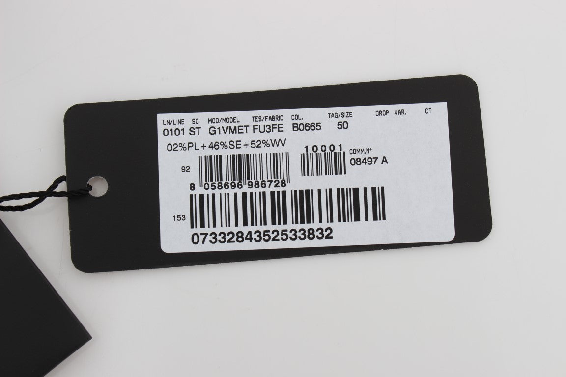 Blauer Seidenwolle Slim Fit 3 Stück Anzug