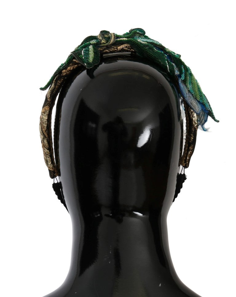 Blaues Haar Sizilien Floral Stirnband