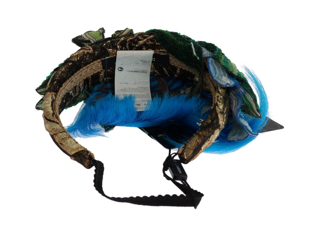 Blaues Haar Sizilien Floral Stirnband