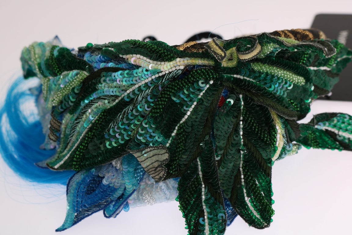 Blaues Haar Sizilien Floral Stirnband