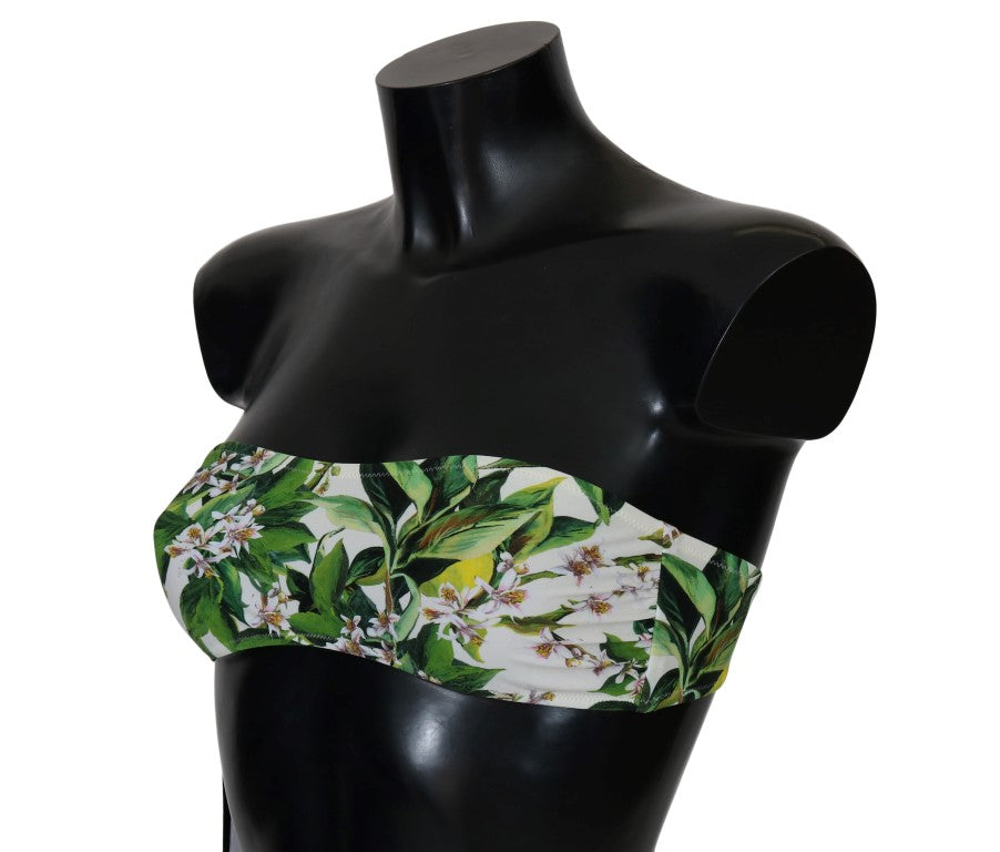 Bikini-Oberteil mit Kamillendruck