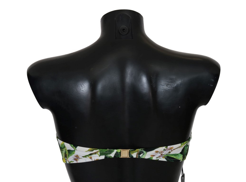 Bikini-Oberteil mit Kamillendruck