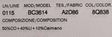 Schwarzer Cayman Leinen Ledergürtel