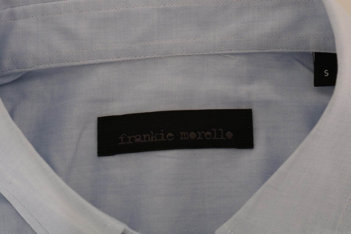 Blaues Freizeithemd aus Baumwolle mit normaler Passform