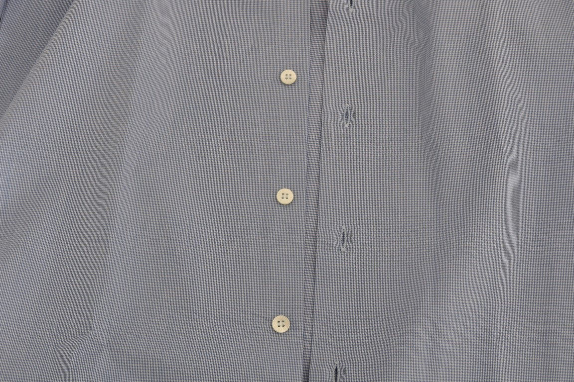 Blaues Slim Fit Hemd aus Baumwolle