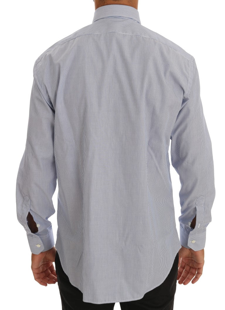 Blau gestreiftes Slim Fit Hemd