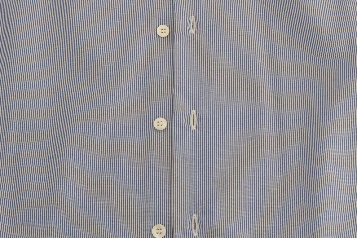 Blau gestreiftes Slim Fit Hemd