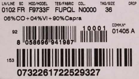 Schwarzer Pelz Floral Brokat Zipper Pullover