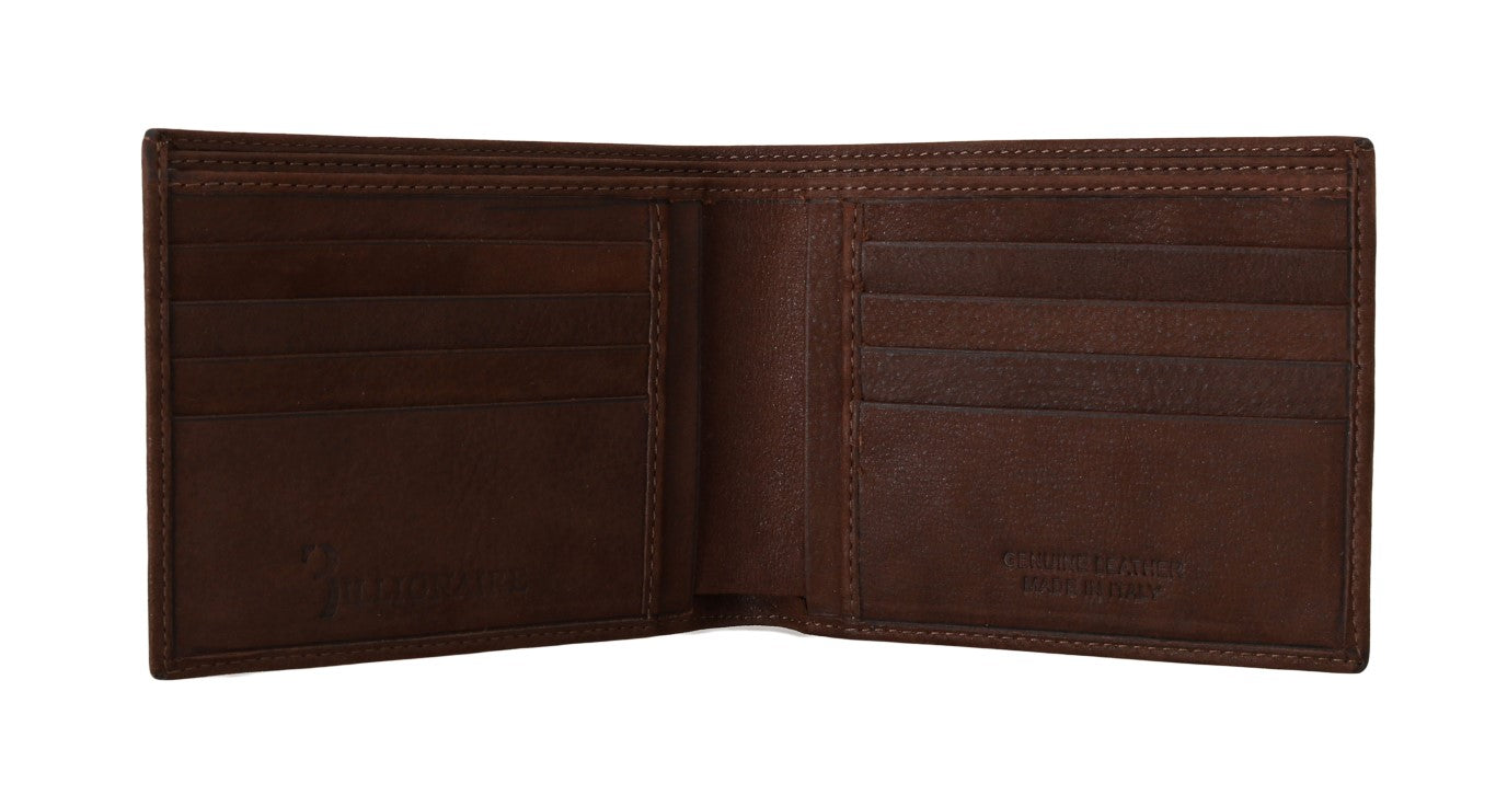 Braunes Leder Bifold Wallet