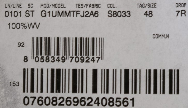 Brauner doppelreihiger Slim Fit Anzug aus Wolle