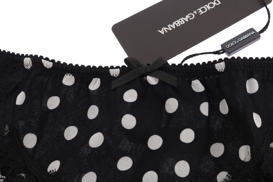 Schwarze Seidenspitze Stretch Unterwäsche Unterteile