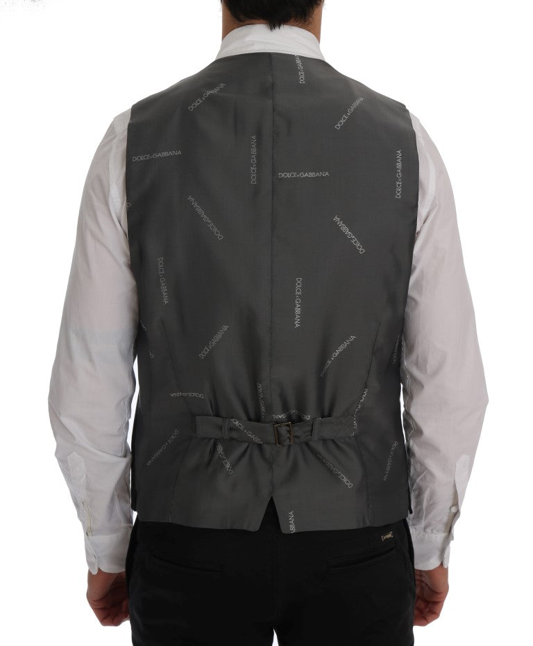 Schwarze STAFF Baumwollweste mit Streifen