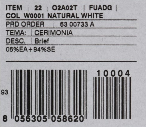 Weißer Seiden-Spitzen-Unterwäsche-Slip