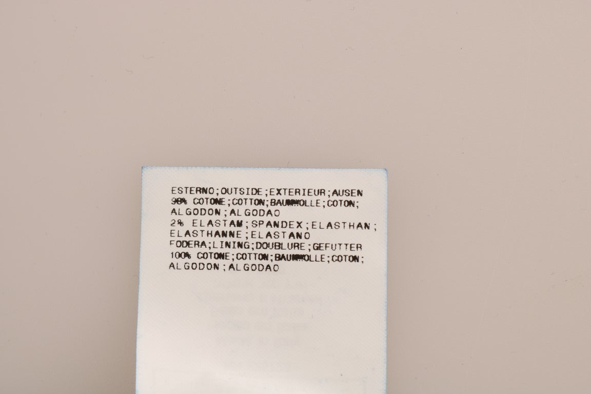 Blau gewaschene Cotton Stretch Skinny Low Jeans