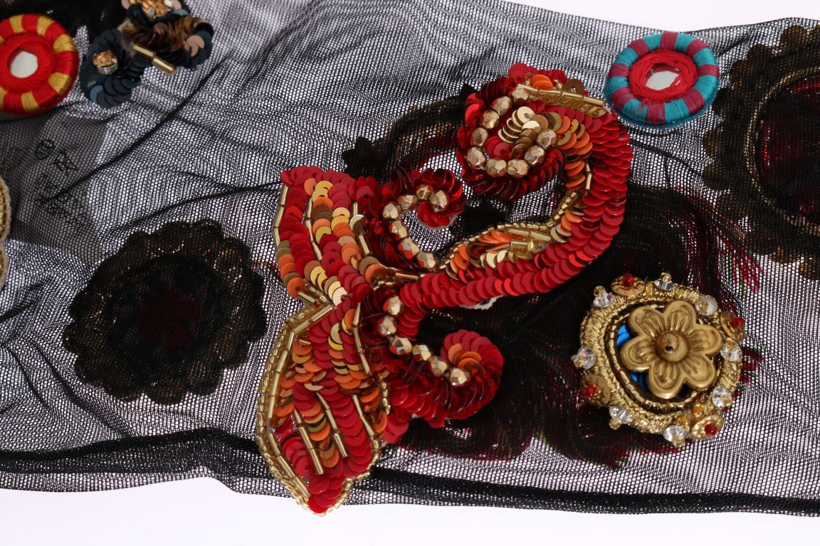 Schwarze Stretch Carretto Crystal Socken