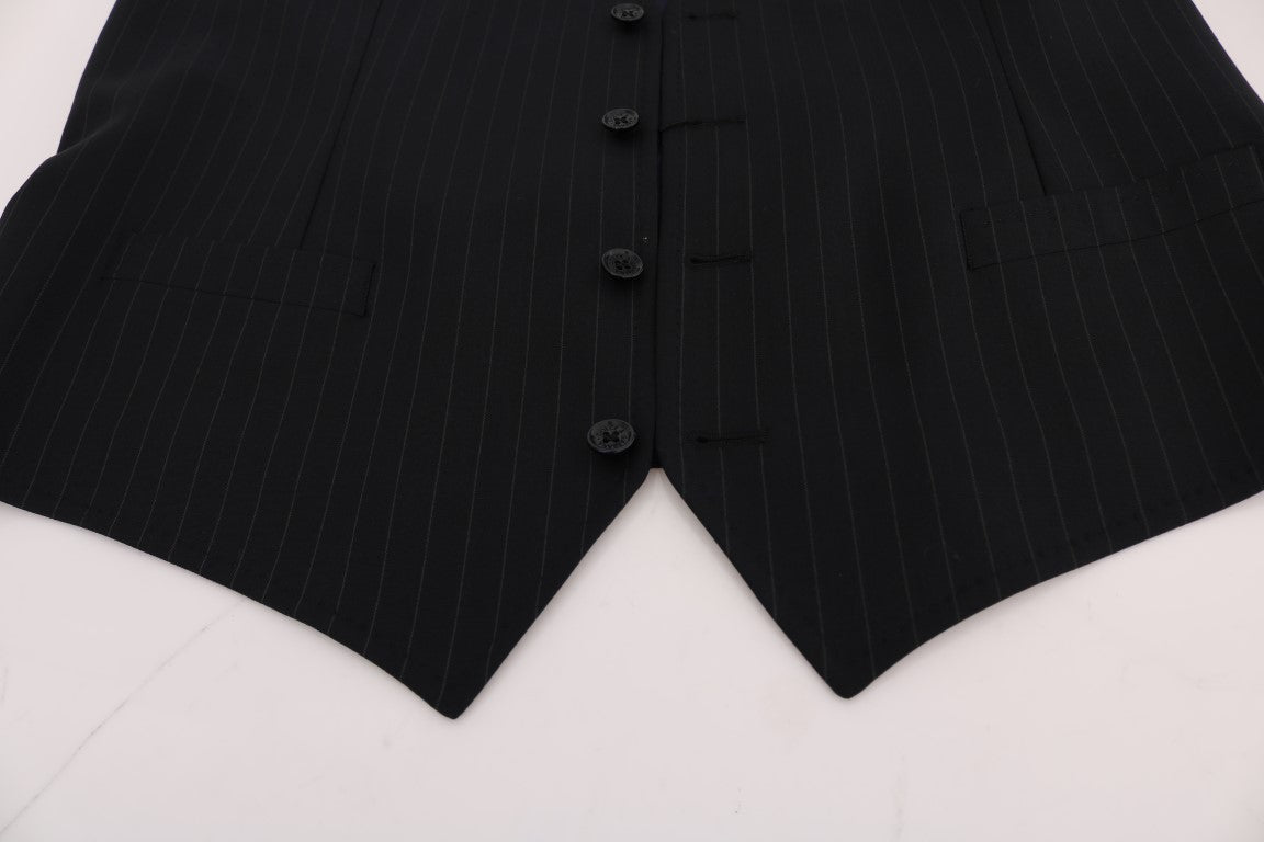 Blaue STAFF Wool-Stretch-Weste