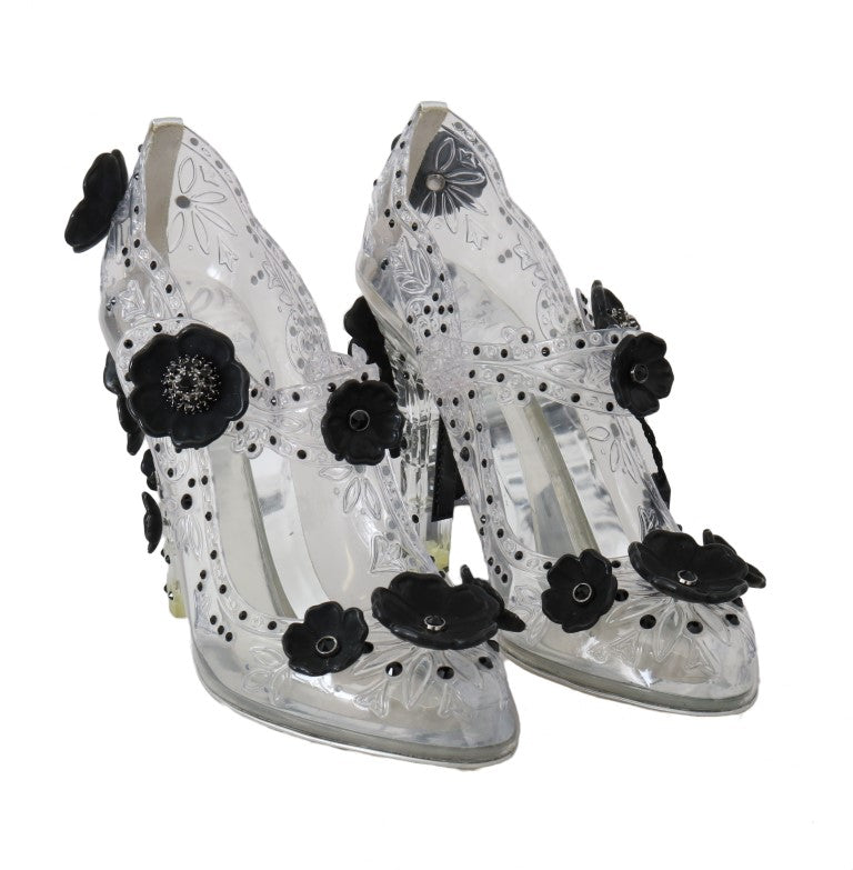 Transparente CINDERELLA Kristall-Schuhe