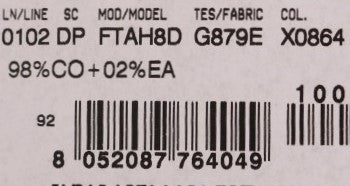 Blaue GIRLY Jeans aus gestreifter Baumwolle