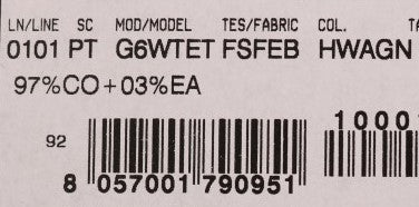 Weiß-Schwarz Zebra Baumwolle Stretch Slim Pants