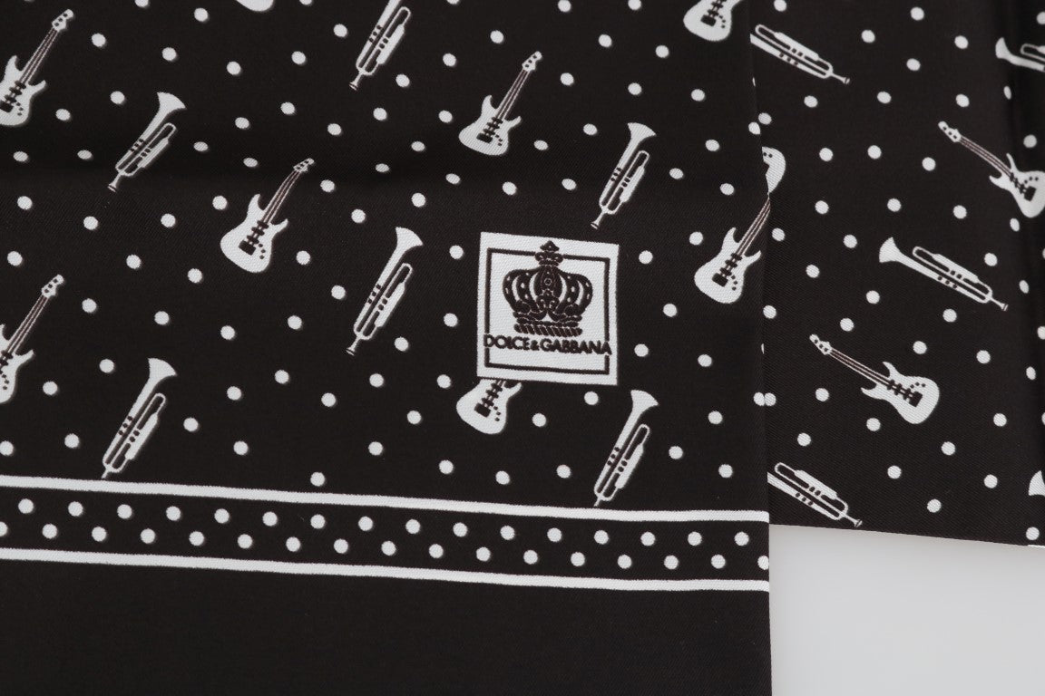 Brauner Seidenschal mit Fransen