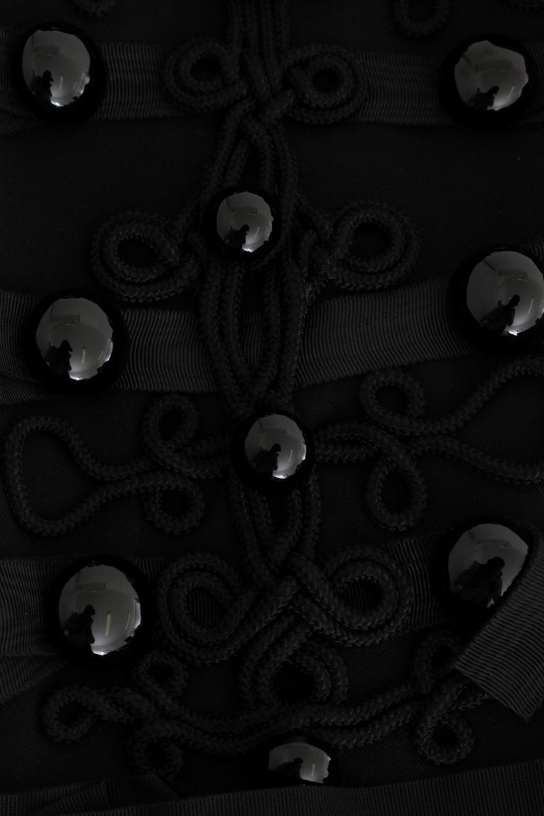 Trenchcoat aus schwarzer Wolle