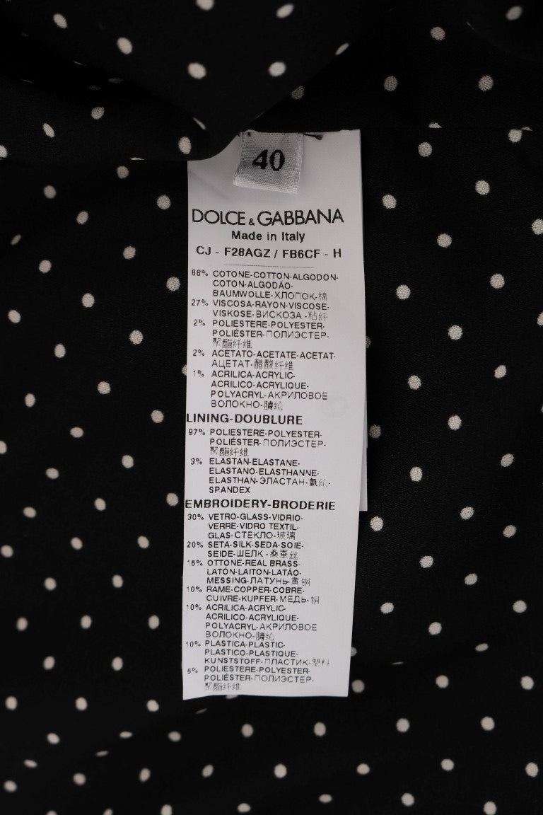 Schwarzer Kristall Blazer Jacke