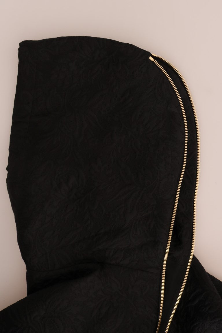 Schwarzer Märchen-Kristall-Kapuzenpulli