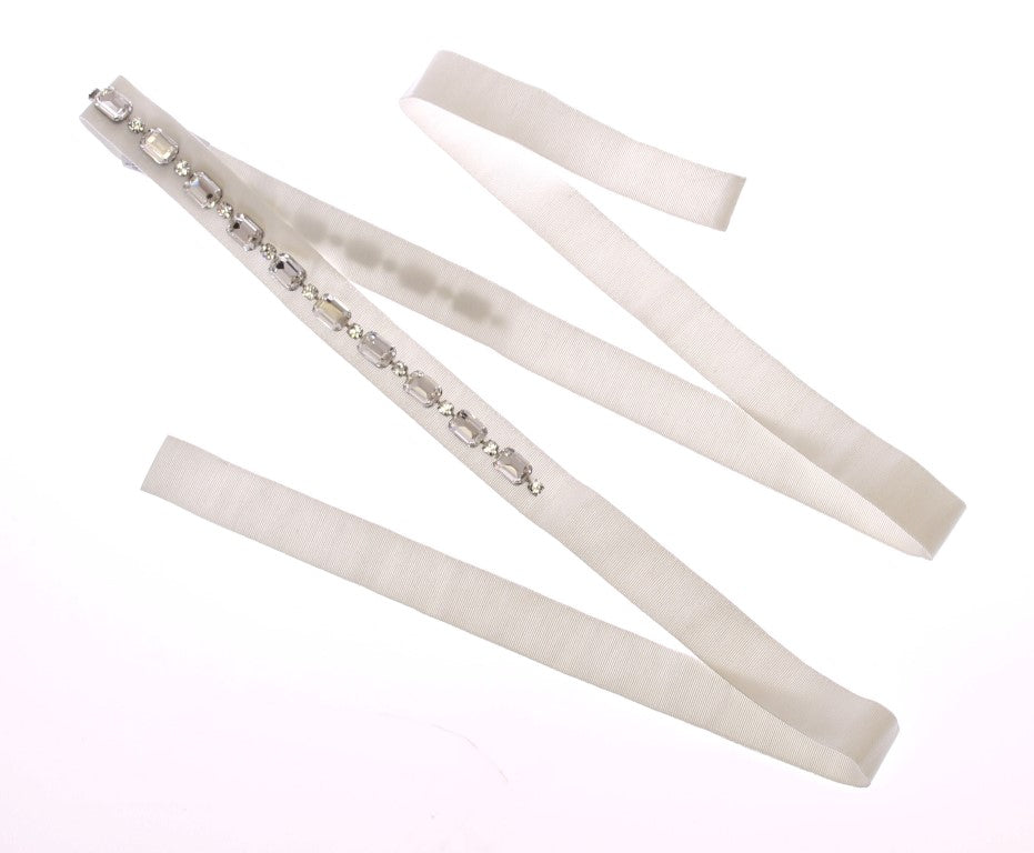 Weißer Kristall-Stein-Taillengürtel